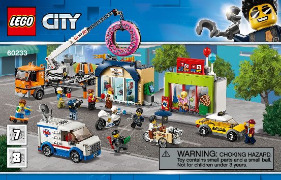 Notice / Instructions de Montage - LEGO - 60233 - Donut shop opening: Page 1