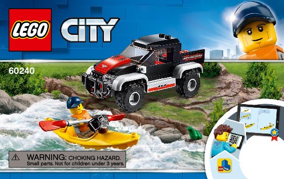 Notice / Instructions de Montage - LEGO - 60240 - Kayak Adventure: Page 1