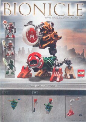 Notice / Instructions de Montage - LEGO - 65414 - Bionicle Matoran 8607+8610: Page 1