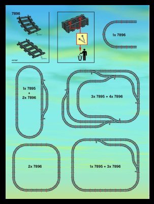 Notice / Instructions de Montage - LEGO - 66248 - Train - 7895-7896-7897: Page 1