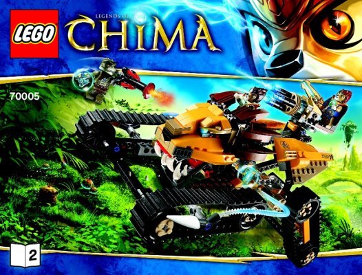 Notice / Instructions de Montage - LEGO - 66474 - LEGO Chima Super Pack: Page 1