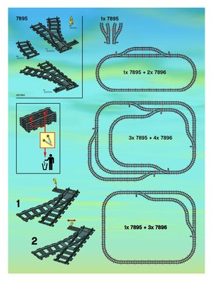 Notice / Instructions de Montage - LEGO - 66493 - CITY Train Value Pack: Page 1