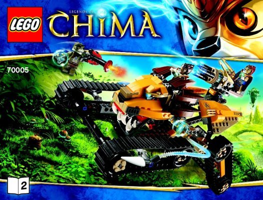 Notice / Instructions de Montage - LEGO - Legends of Chima - 70005 - Le chasseur royal de Laval: Page 1