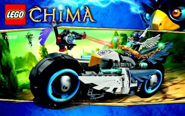 Notice / Instructions de Montage - LEGO - Legends of Chima - 70007 - Le roadster d'Eglor: Page 1