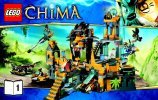 Notice / Instructions de Montage - LEGO - Legends of Chima - 70010 - Le temple de la tribu Lion: Page 1