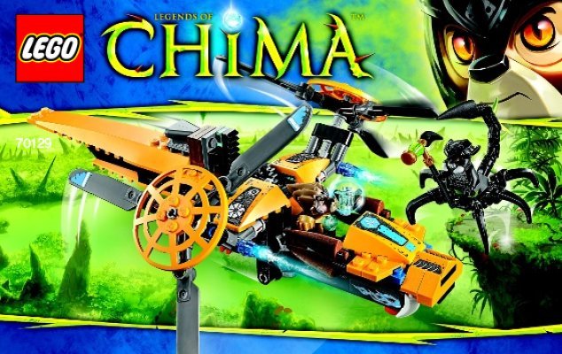 Notice / Instructions de Montage - LEGO - Legends of Chima - 70129 - L'hélicoptère de Lavertus: Page 1