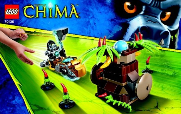 Notice / Instructions de Montage - LEGO - Legends of Chima - 70136 - Le punching banane: Page 1