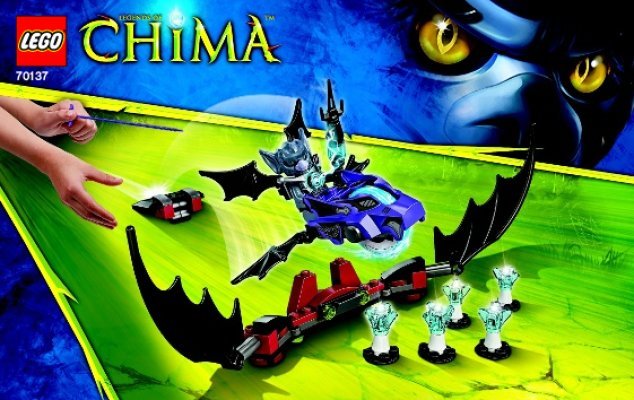 Notice / Instructions de Montage - LEGO - Legends of Chima - 70137 - L'attaque Chauve-souris: Page 1