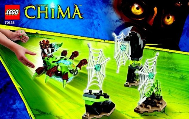 Notice / Instructions de Montage - LEGO - Legends of Chima - 70138 - La course Araignée: Page 1