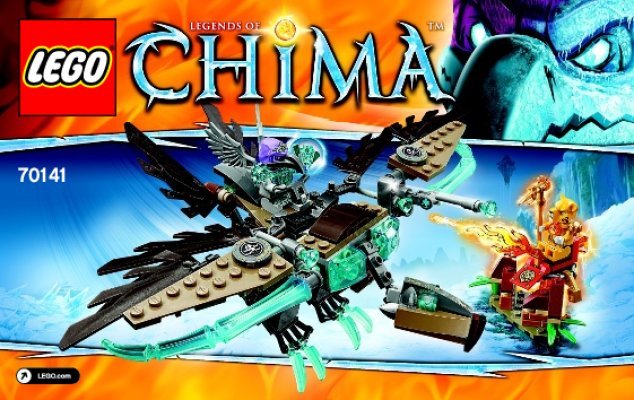 Notice / Instructions de Montage - LEGO - Legends of Chima - 70141 - Le planeur Vautour des glaces: Page 1