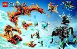 Notice / Instructions de Montage - LEGO - Legends of Chima - 70150 - Cragger - Challenge : Les griffes de feu: Page 28