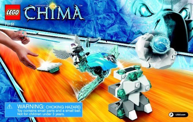 Notice / Instructions de Montage - LEGO - Legends of Chima - 70151 - VoomVoom - Challenge : Les pointes de glace: Page 1