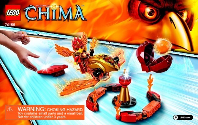 Notice / Instructions de Montage - LEGO - Legends of Chima - 70155 - Fluminox - Challenge : La tour de Feu: Page 1