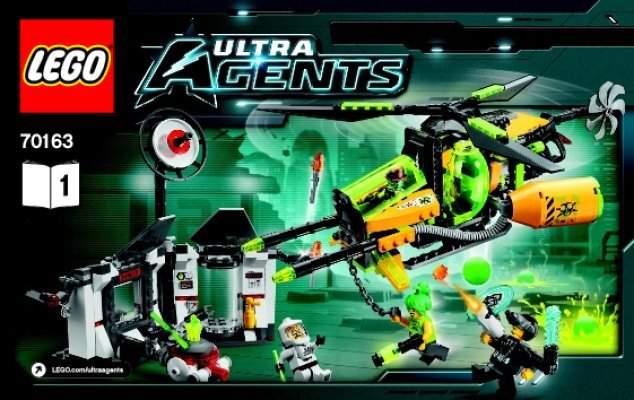 Notice / Instructions de Montage - LEGO - Ultra Agents - 70163 - L'attaque de Toxikita: Page 1