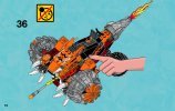 Notice / Instructions de Montage - LEGO - Legends of Chima - 70222 - Le bulldozer panthère: Page 74