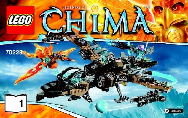 Notice / Instructions de Montage - LEGO - Legends of Chima - 70228 - Le vautour volant: Page 1