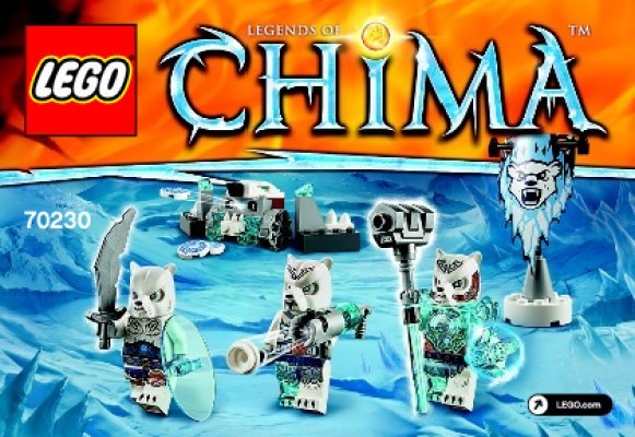 Notice / Instructions de Montage - LEGO - Legends of Chima - 70230 - La tribu Ours des glaces: Page 1