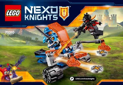 Notice / Instructions de Montage - LEGO - NEXO KNIGHTS - 70310 - Le char de combat de Knighton: Page 1