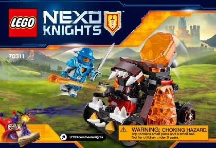 Notice / Instructions de Montage - LEGO - NEXO KNIGHTS - 70311 - La catapulte du Chaos: Page 1