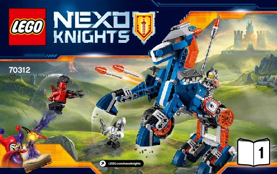 Notice / Instructions de Montage - LEGO - NEXO KNIGHTS - 70312 - Le méca-cheval de Lance: Page 1