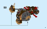 Notice / Instructions de Montage - LEGO - NEXO KNIGHTS - 70313 - L'écrase-lave de Moltor: Page 47