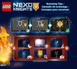 Notice / Instructions de Montage - LEGO - NEXO KNIGHTS - 70315 - L’épée rugissante de Clay: Page 74