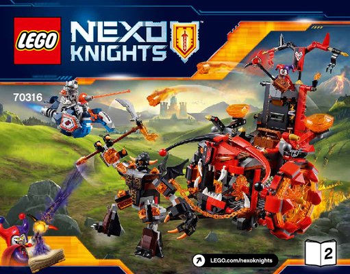 Notice / Instructions de Montage - LEGO - NEXO KNIGHTS - 70316 - Le char maléfique de Jestro: Page 1