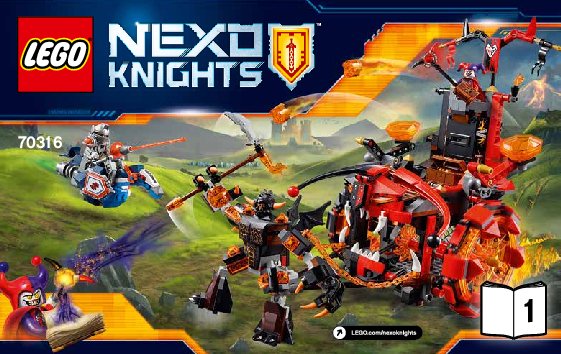 Notice / Instructions de Montage - LEGO - NEXO KNIGHTS - 70316 - Le char maléfique de Jestro: Page 1