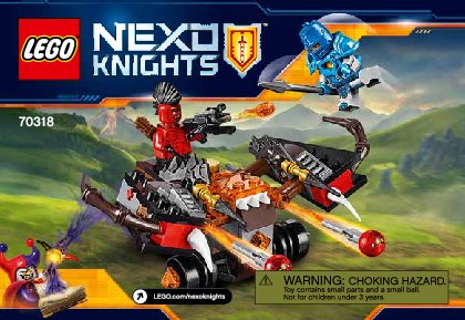 Notice / Instructions de Montage - LEGO - NEXO KNIGHTS - 70318 - Le lance-globe: Page 1