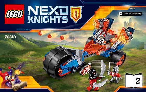 Notice / Instructions de Montage - LEGO - NEXO KNIGHTS - 70319 - La moto-tonnerre de Macy: Page 1