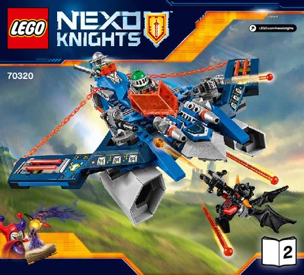 Notice / Instructions de Montage - LEGO - NEXO KNIGHTS - 70320 - L'Aero Striker V2 d'Aaron Fox: Page 1