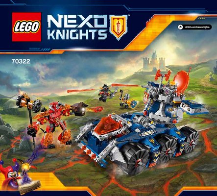 Notice / Instructions de Montage - LEGO - NEXO KNIGHTS - 70322 - Le transporteur de tour d'Axl: Page 1