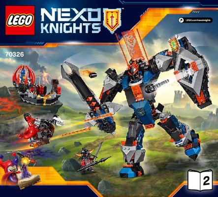 Notice / Instructions de Montage - LEGO - NEXO KNIGHTS - 70326 - Le robot du chevalier noir: Page 1