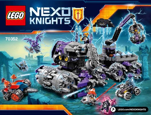 Notice / Instructions de Montage - LEGO - NEXO KNIGHTS - 70352 - La tête d'assaut de Jestro: Page 1