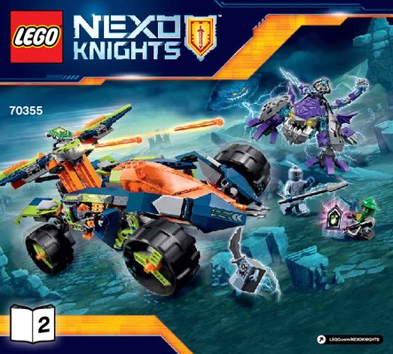 Notice / Instructions de Montage - LEGO - NEXO KNIGHTS - 70355 - Le turbo 4x4 d'Aaron: Page 1