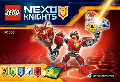 Notice / Instructions de Montage - LEGO - NEXO KNIGHTS - 70363 - La super armure de Macy: Page 1