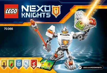 Notice / Instructions de Montage - LEGO - NEXO KNIGHTS - 70366 - La super armure de Lance: Page 1