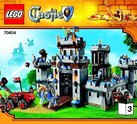 Notice / Instructions de Montage - LEGO - Castle - 70404 - Le château fort: Page 1