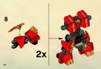 Notice / Instructions de Montage - LEGO - 70500 - Kai's Fire Mech: Page 14