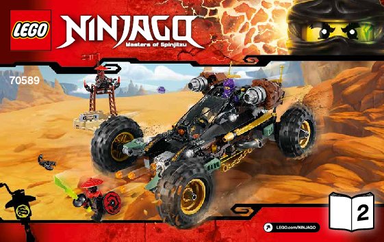 Notice / Instructions de Montage - LEGO - NINJAGO - 70589 - Le tout-terrain de combat: Page 1