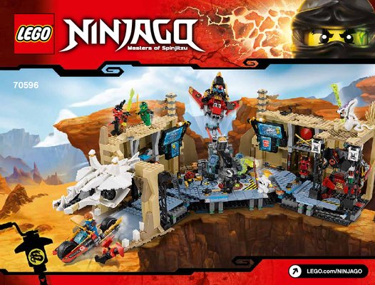 Notice / Instructions de Montage - LEGO - NINJAGO - 70596 - La grotte du Samouraï X: Page 1