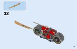 Notice / Instructions de Montage - LEGO - NINJAGO - 70600 - La poursuite en moto des Ninja: Page 37