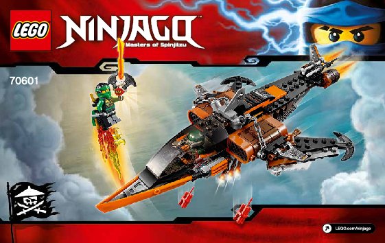 Notice / Instructions de Montage - LEGO - NINJAGO - 70601 - Le requin du ciel: Page 1