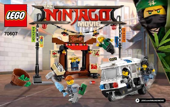 Notice / Instructions de Montage - LEGO - LEGO NINJAGO LE FILM - 70607 - La poursuite dans la Ville: Page 1