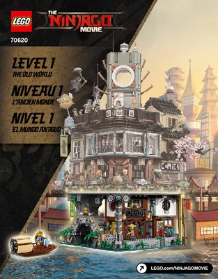 Notice / Instructions de Montage - LEGO - THE LEGO NINJAGO MOVIE - 70620 - La ville NINJAGO®: Page 1