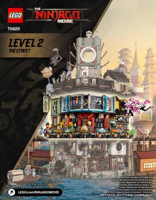 Notice / Instructions de Montage - LEGO - THE LEGO NINJAGO MOVIE - 70620 - La ville NINJAGO®: Page 1