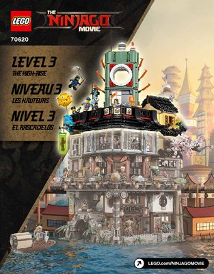 Notice / Instructions de Montage - LEGO - THE LEGO NINJAGO MOVIE - 70620 - La ville NINJAGO®: Page 1