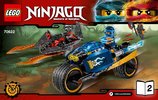 Notice / Instructions de Montage - LEGO - NINJAGO - 70622 - L'Éclair du désert: Page 1