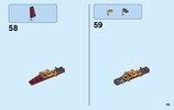 Notice / Instructions de Montage - LEGO - NINJAGO - 70623 - La poursuite en vol: Page 65