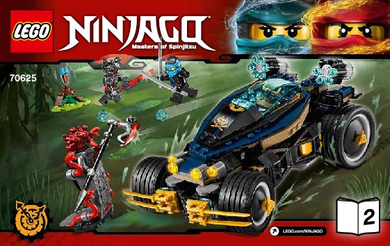 Notice / Instructions de Montage - LEGO - NINJAGO - 70625 - Le Samouraï VXL: Page 1